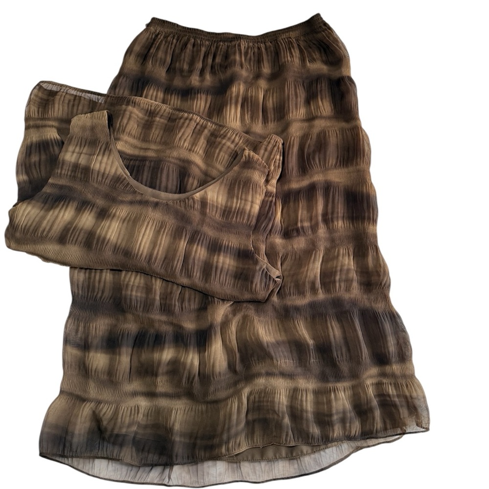Josephine Chaus Tan Blouse | Size 12